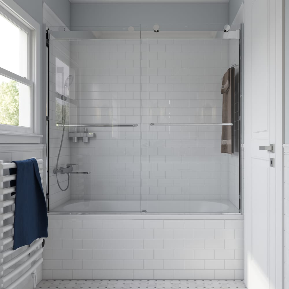 Bathtub Doors, Bypass Sliding Tub Door